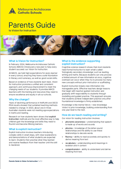 Vision for Instruction Parents Guide